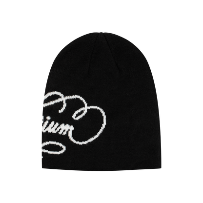 Script Logo Beanie - Black