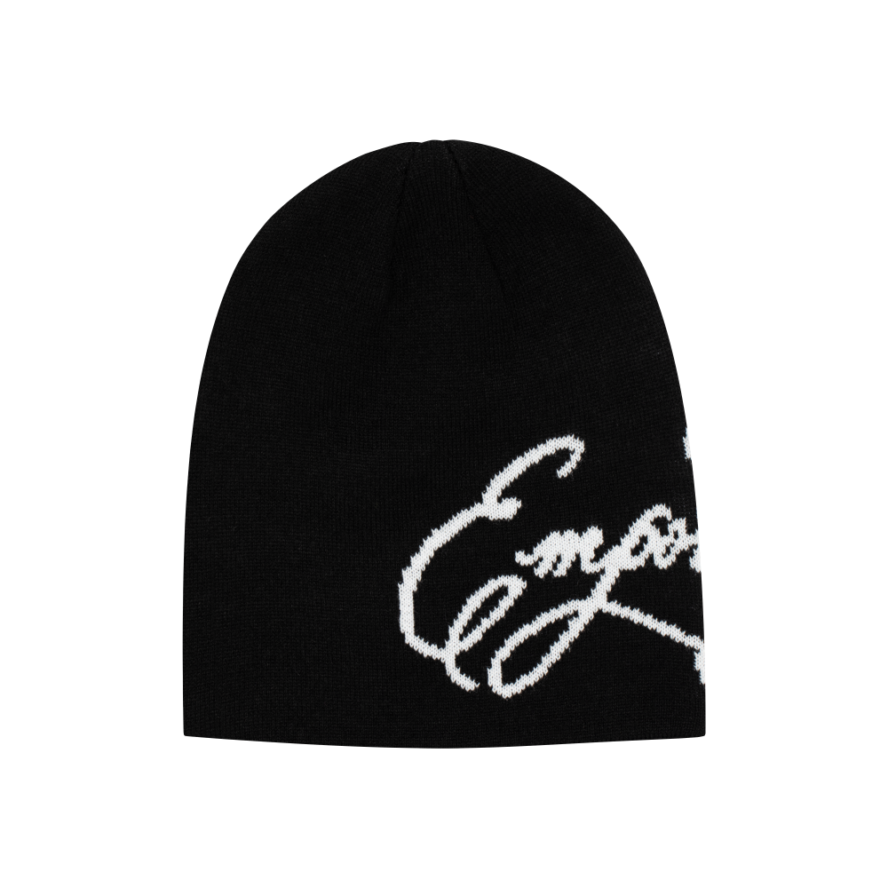 Script Logo Beanie - Black