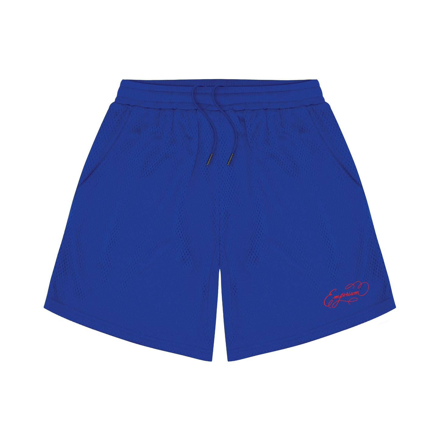 Script Logo Mesh Shorts - Cobalt