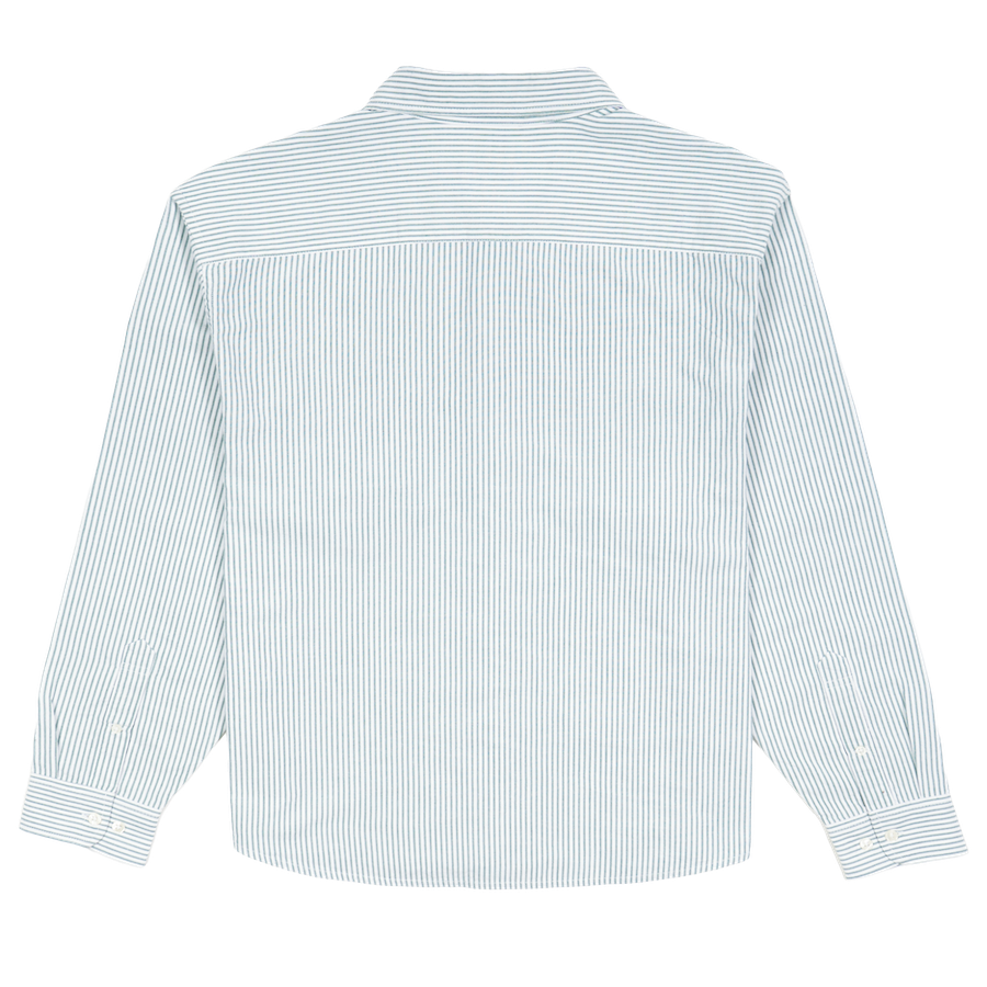 Script Logo Oxford Shirt - Green/White