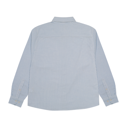 Script Logo Oxford Shirt - Blue Stripe
