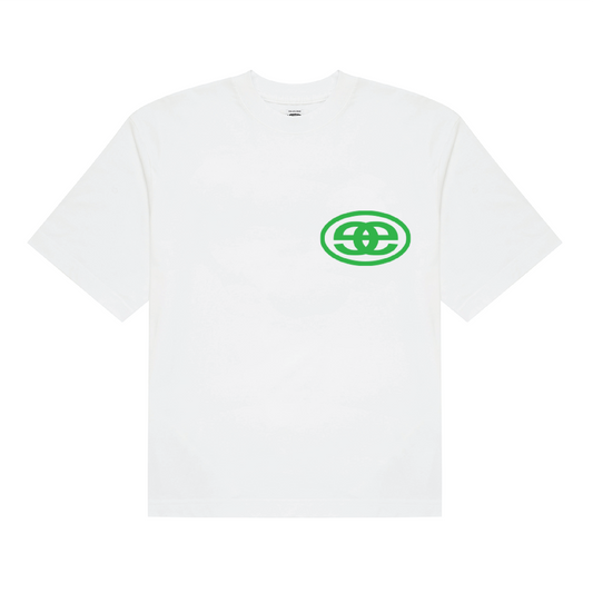 Silk Logo Tee - White