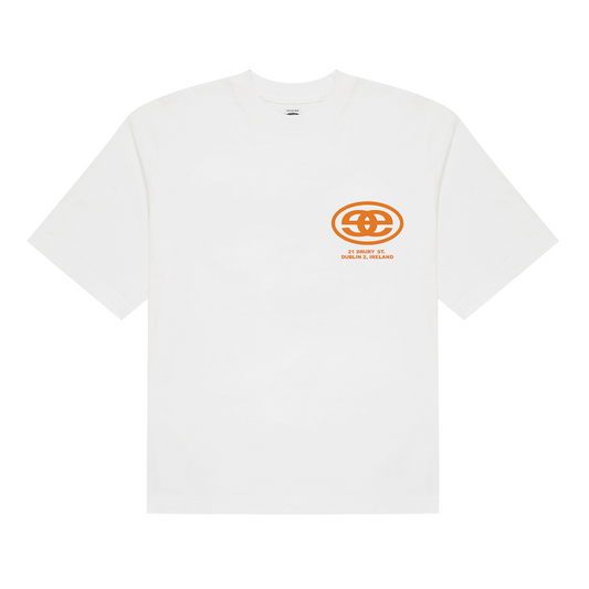 Store Tee - White/Orange