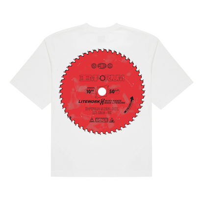 Litework Logo Tee - White