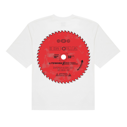 Litework Logo Tee - White