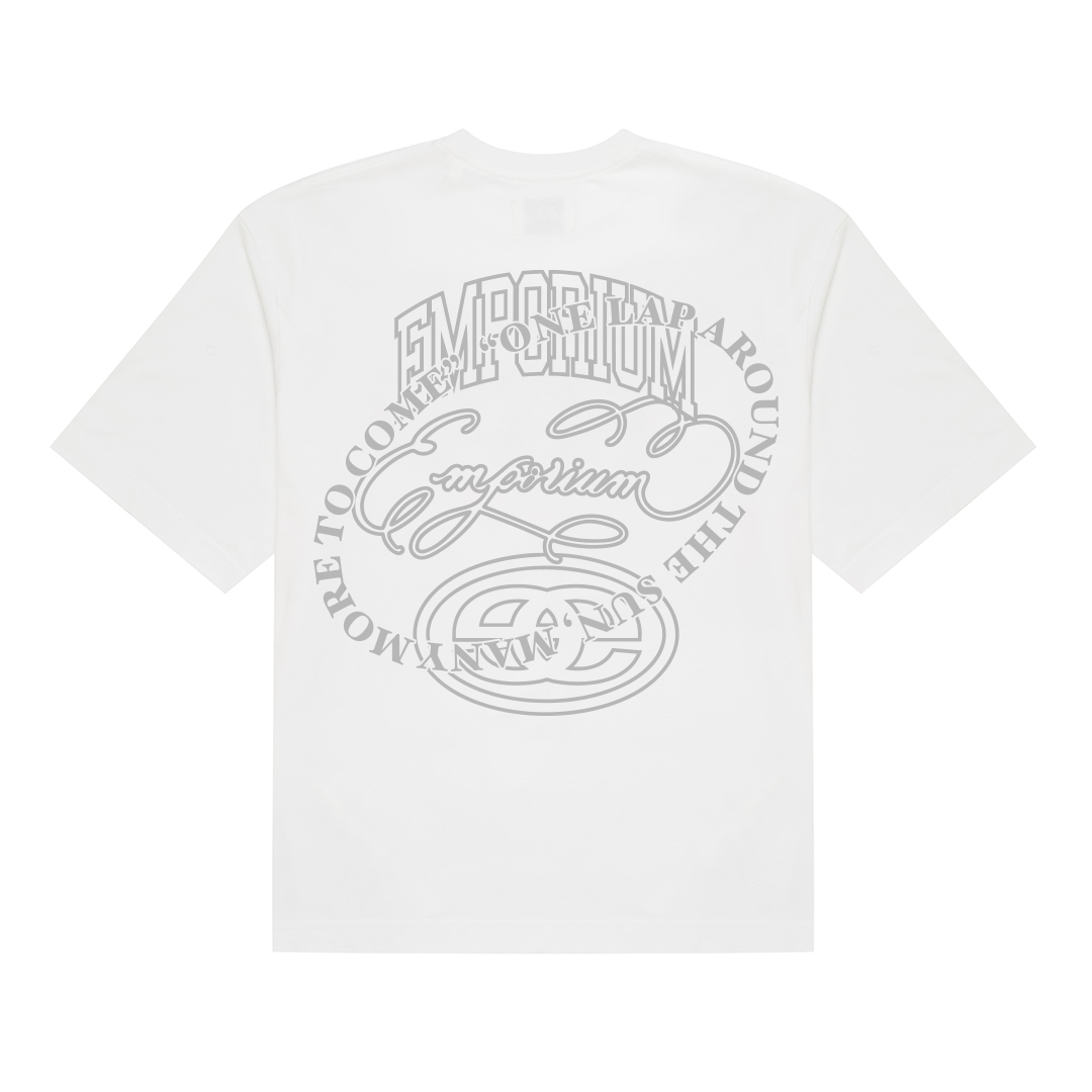 'One Lap' Anniversary Tee - White