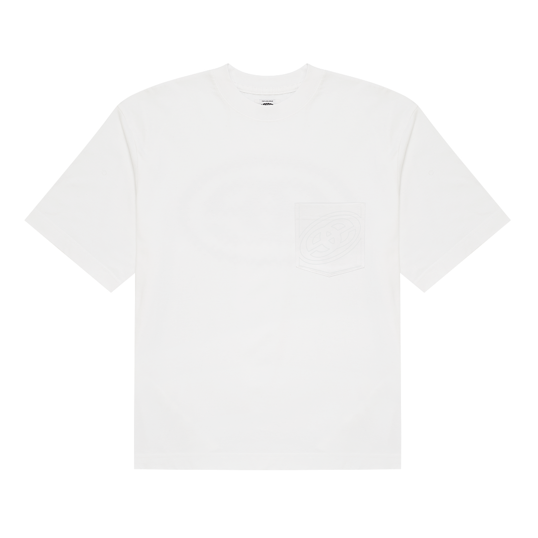 Stitch Logo Pocket Tee - White