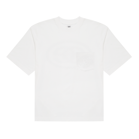 Stitch Logo Pocket Tee - White