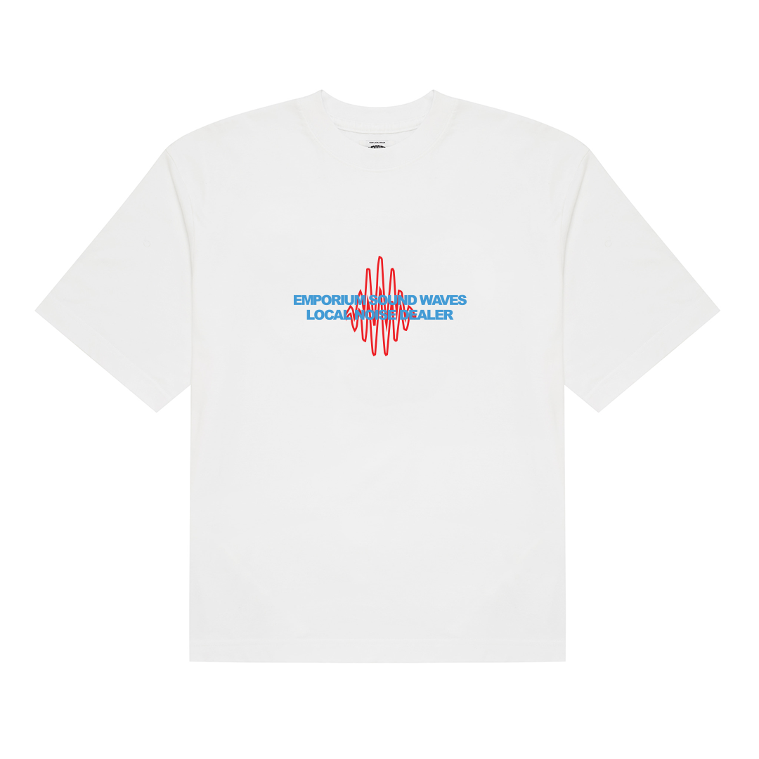 Sound Waves Tee - White