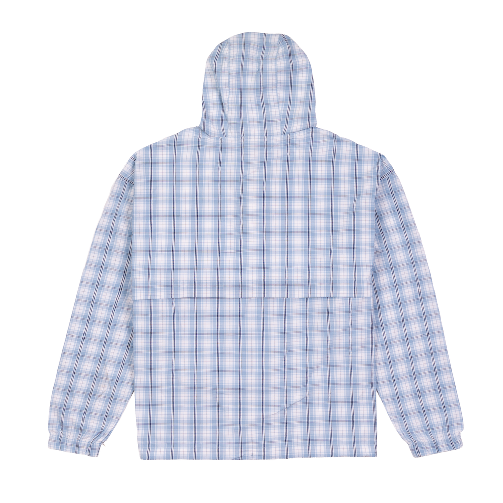 Nylon Packable Anorak - Blue Check