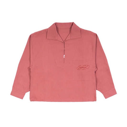 Drill Pullover - Washed Red