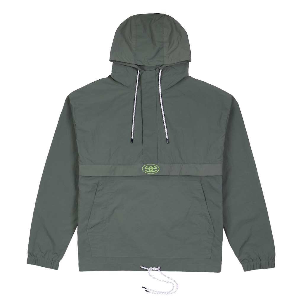Nylon Packable Anorak - Deep Green