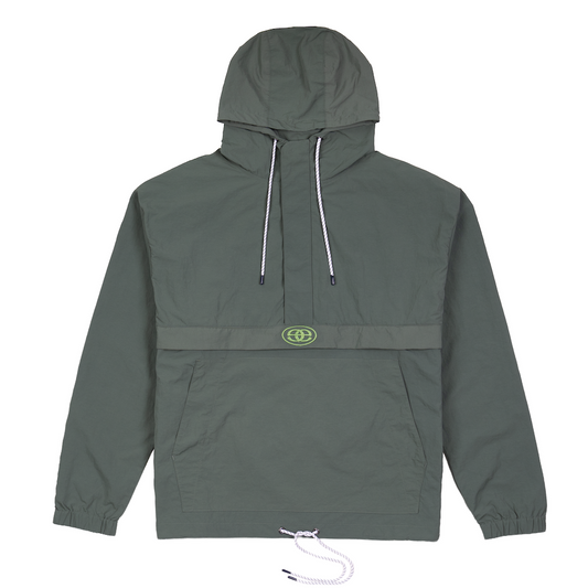 Nylon Packable Anorak - Deep Green
