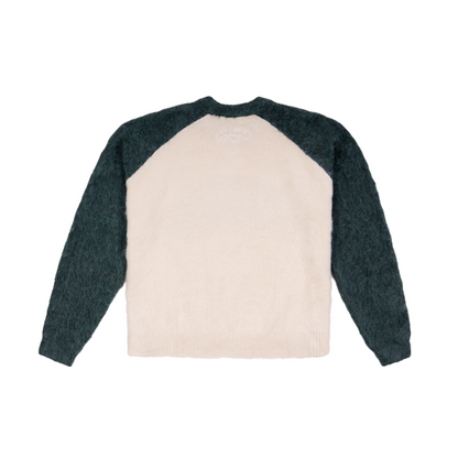 Arc Logo Mohair - Cream/Green