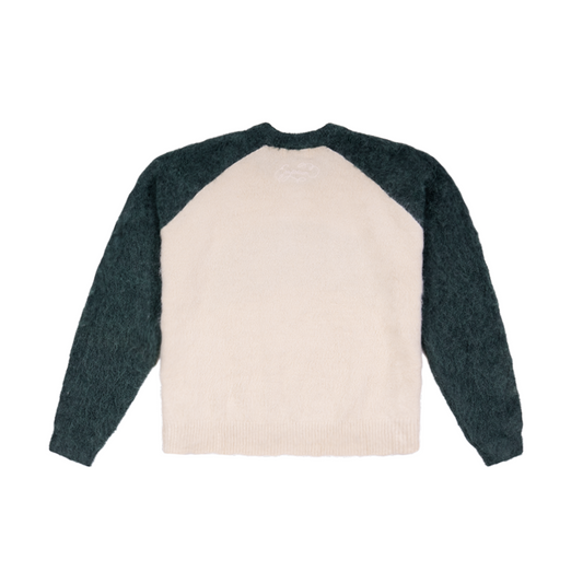 Arc Logo Mohair - Cream/Green