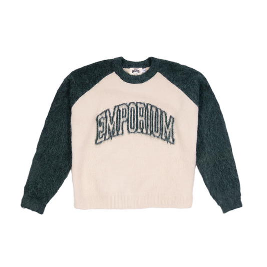 Arc Logo Mohair - Cream/Green